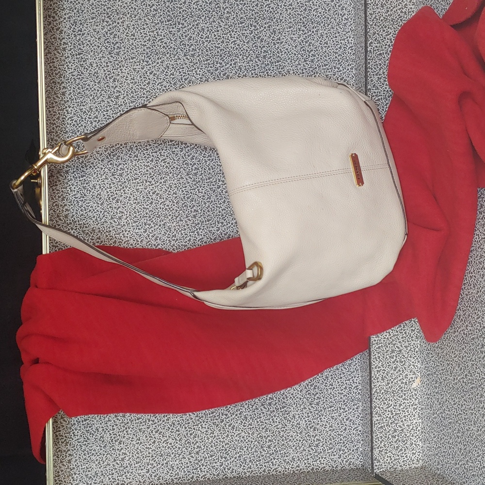 Cream & Teal Coach bag
